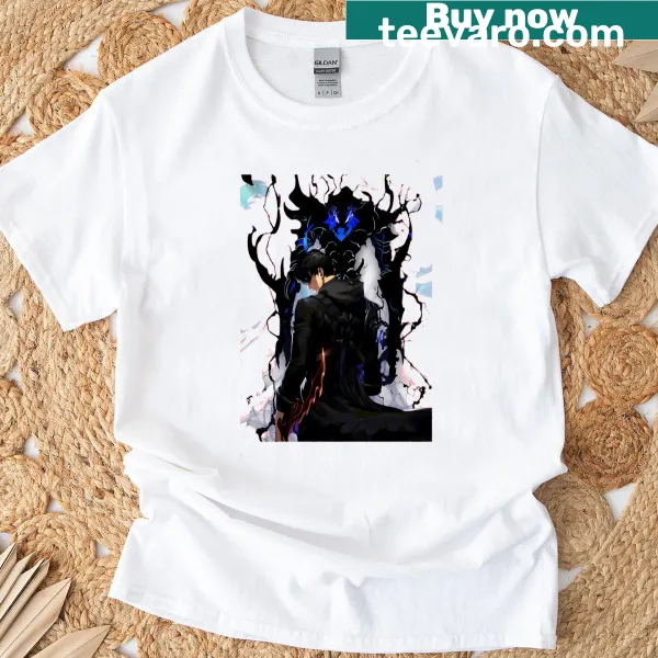 Dramatic T-shirt showing Sung Jin-Woo vs Ant King