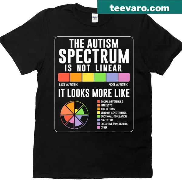 Autism awareness t-shirt with a message about the autism spectrum