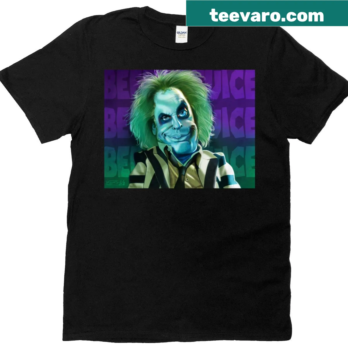 Cartoon ghost graphic t-shirt with playful design — on a men's t-shirt