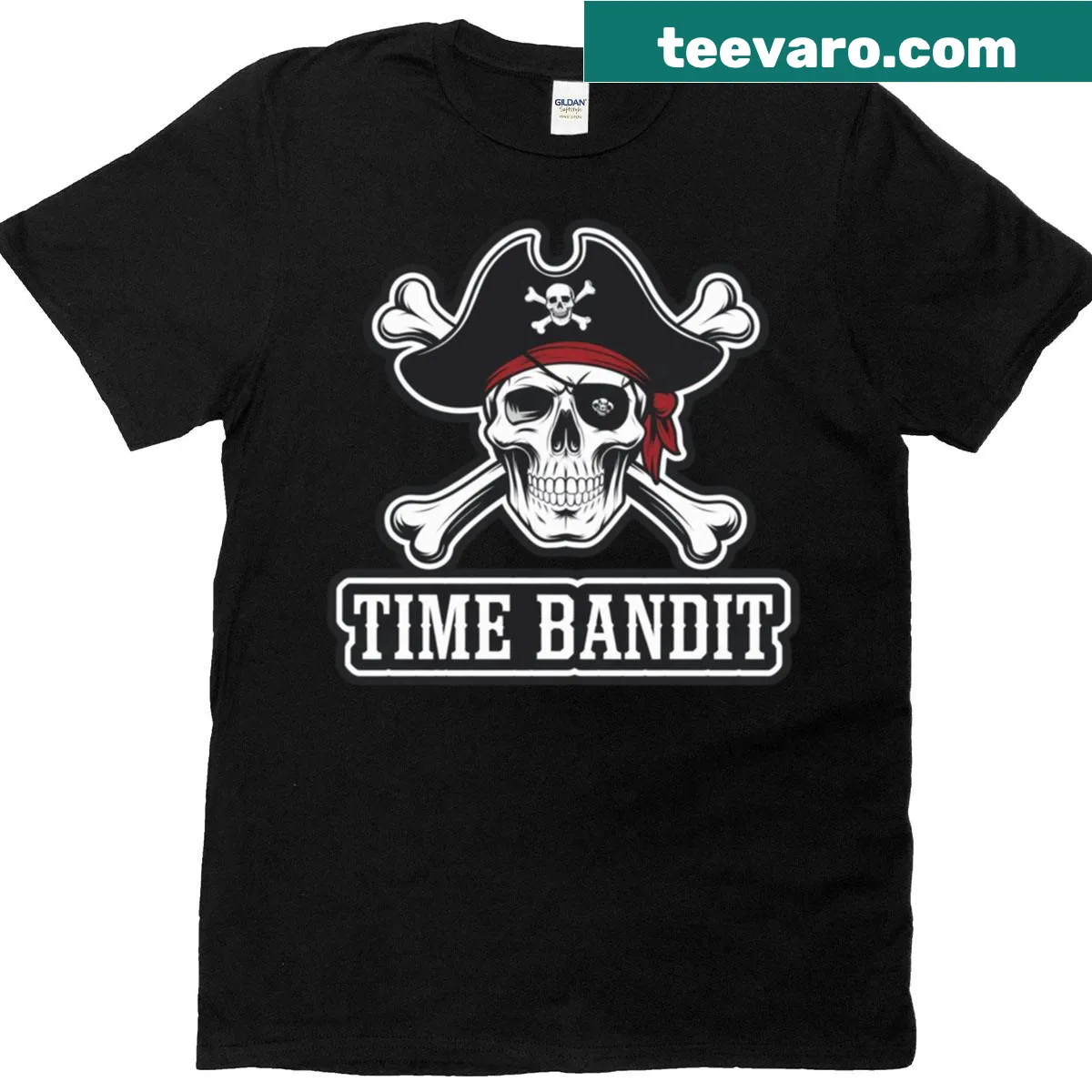 Fun Time Bandit t-shirt with a playful logo design about carbs — on a men's t-shirt