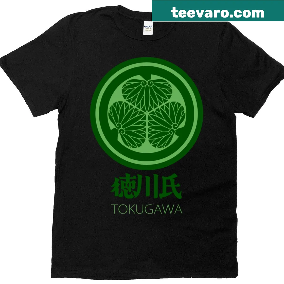 T-shirt featuring Tokugawa Clan inspired design — on a men's t-shirt