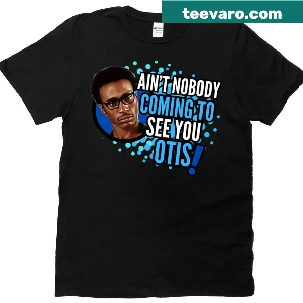 Funny blue-themed music t-shirt with humorous text
