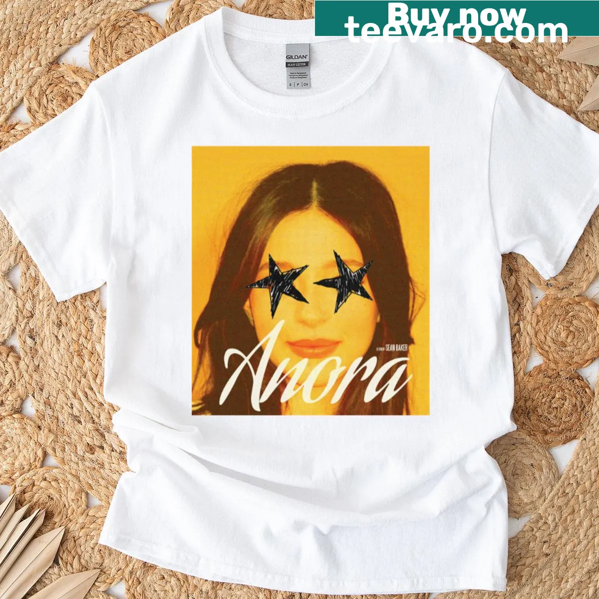 Minimalist Anora T-shirt for everyday wear. — on a men's t-shirt