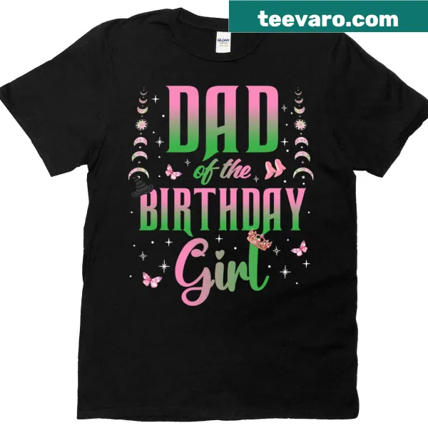 Cute birthday t-shirt for dad of the birthday girl