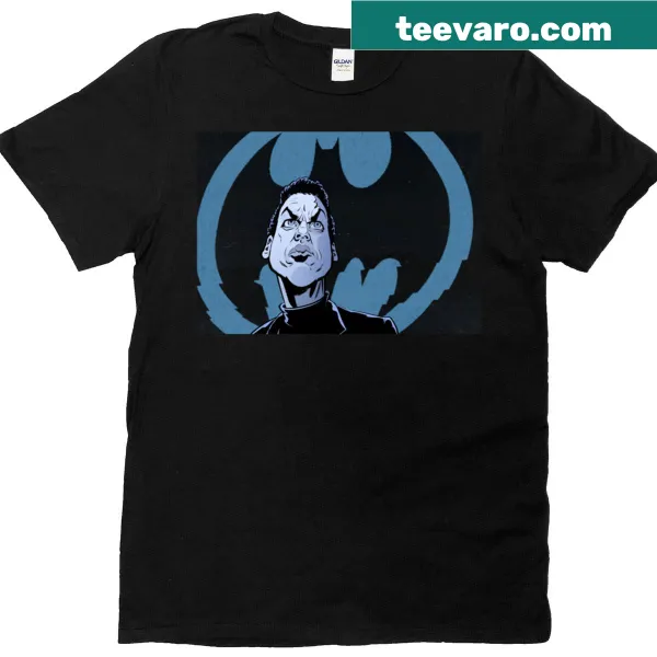 Bruce Rises T-shirt featuring a heroic character illustration