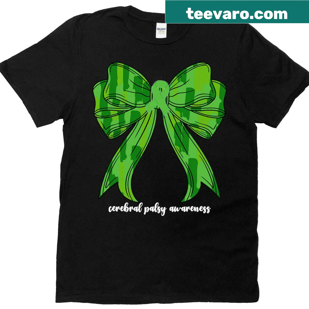 Cerebral Palsy awareness T-shirt with a supportive message — on a men's t-shirt