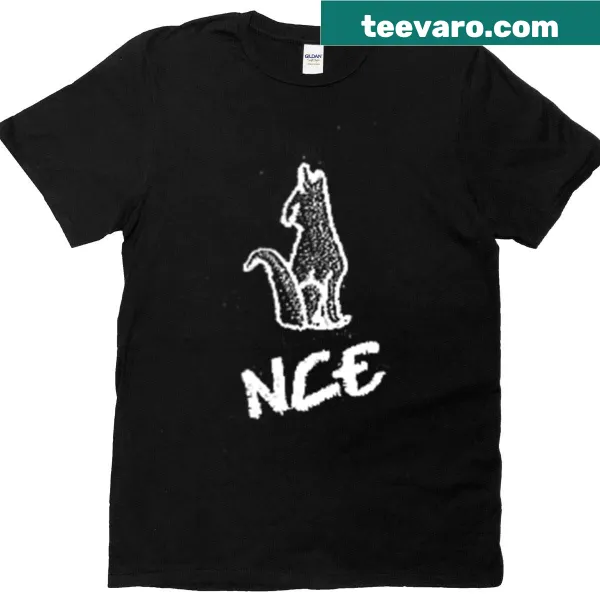 Playful coyote logo on a kid's T-shirt