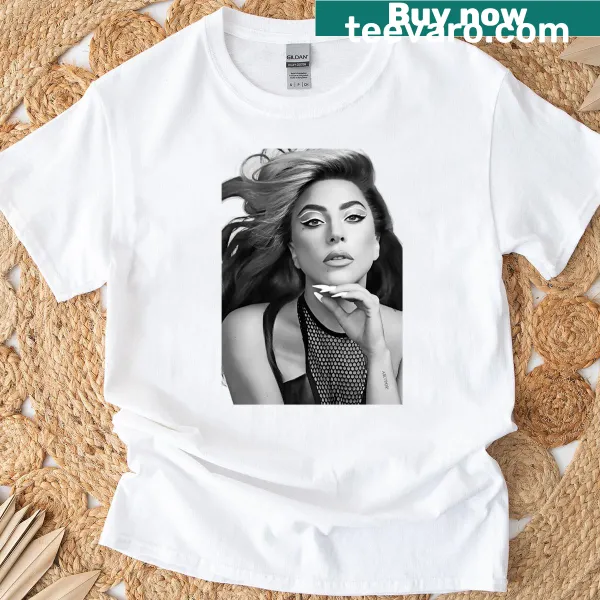 Graphic tribute to Lady Gaga on a T-shirt