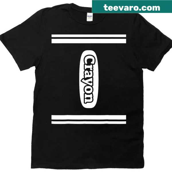 Kids' Halloween T-shirt featuring a fun crayon design