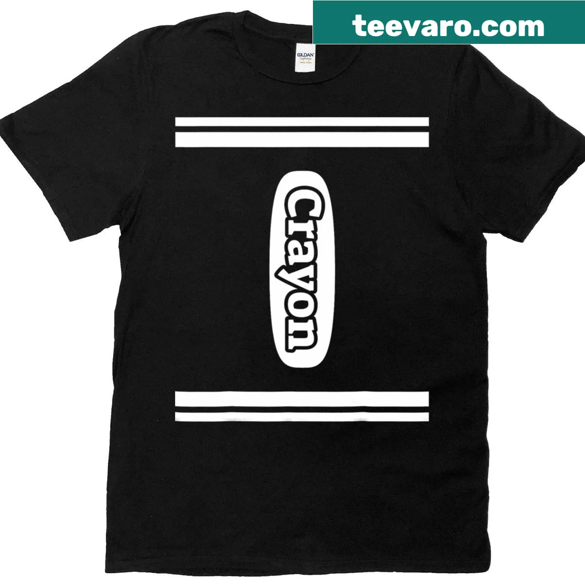 Kids' Halloween T-shirt featuring a fun crayon design — on a men's t-shirt