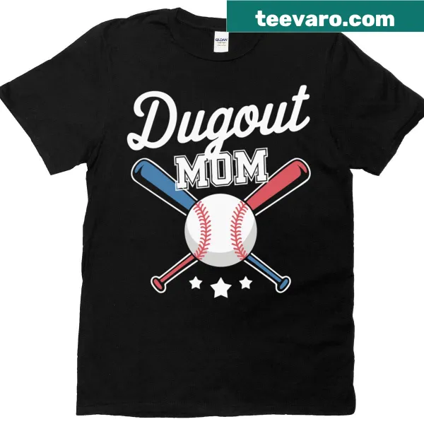 Sporty design T-shirt for baseball moms