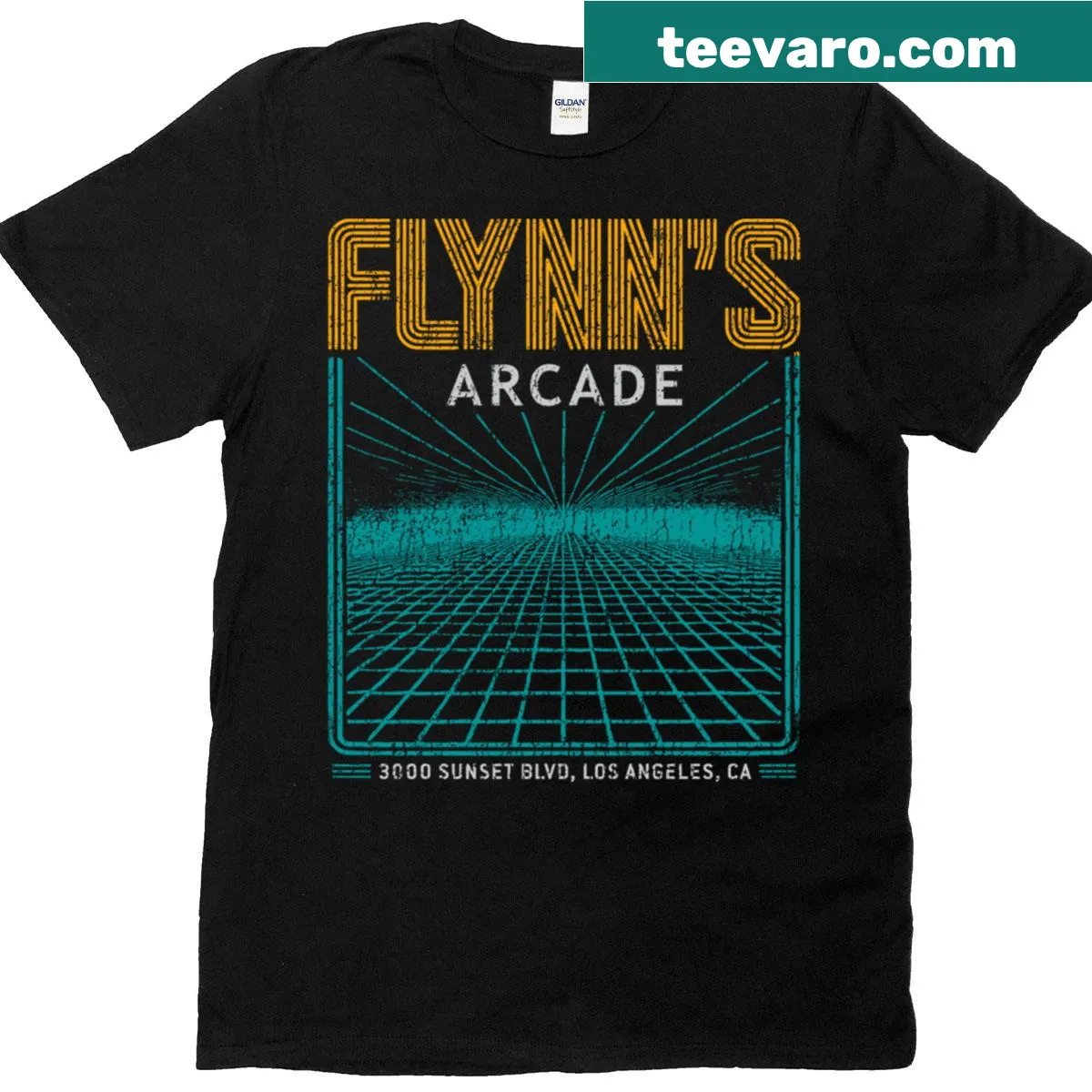 Retro arcade-themed t-shirt with vintage graphic — on a men's t-shirt
