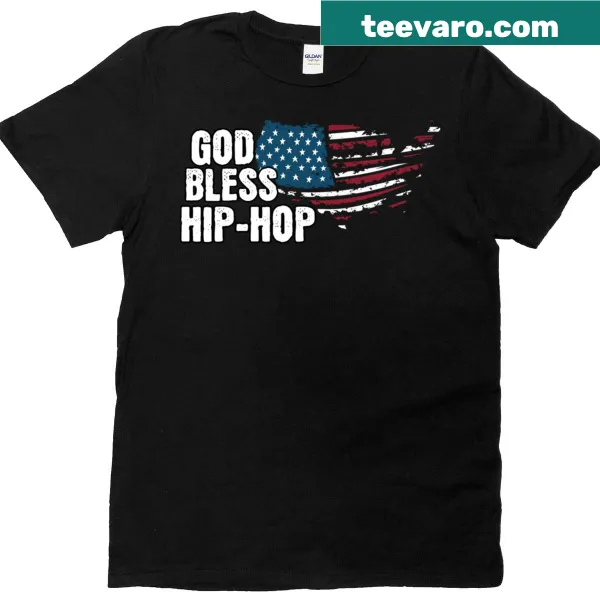 Patriotic Hip Hop T-shirt with bold typography