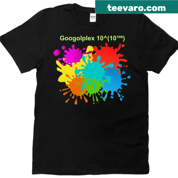 Fun Googolplex graphic T-shirt with playful math theme