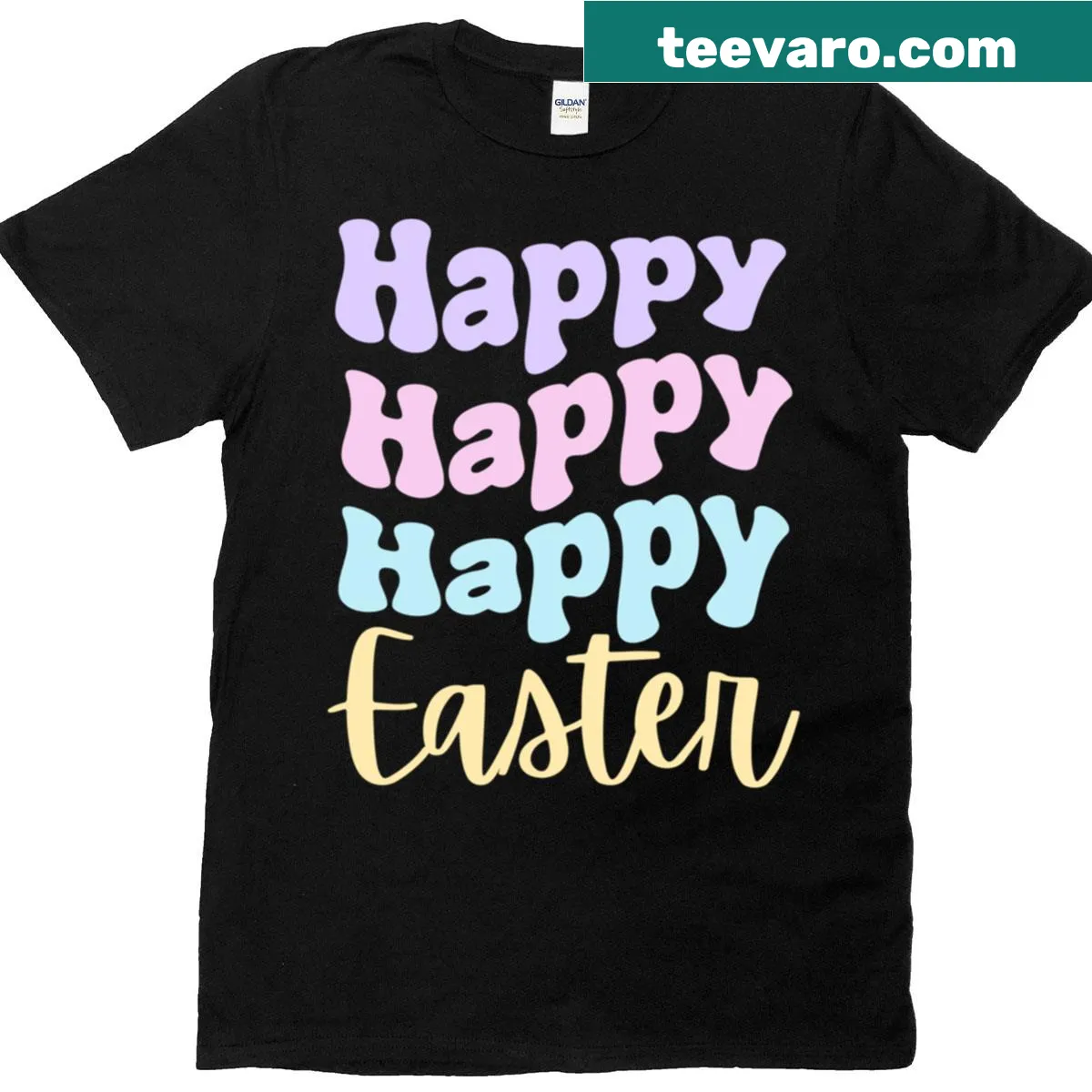 T-shirt featuring a festive Easter design for family celebration — on a men's t-shirt