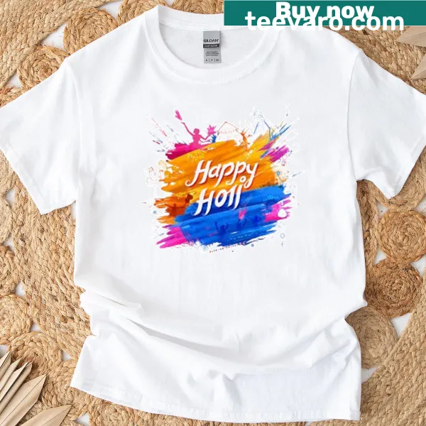 Festive Holi T-shirt celebrating the joy of the festival.