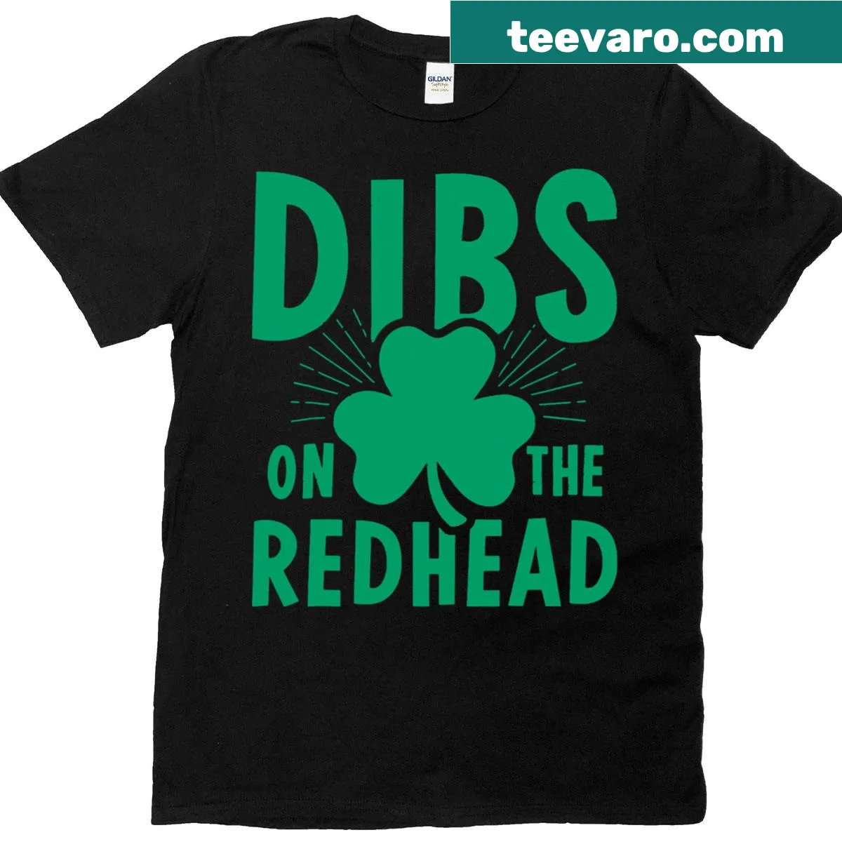Witty St. Patrick's Day T-shirt with playful text regarding redheads. — on a men's t-shirt