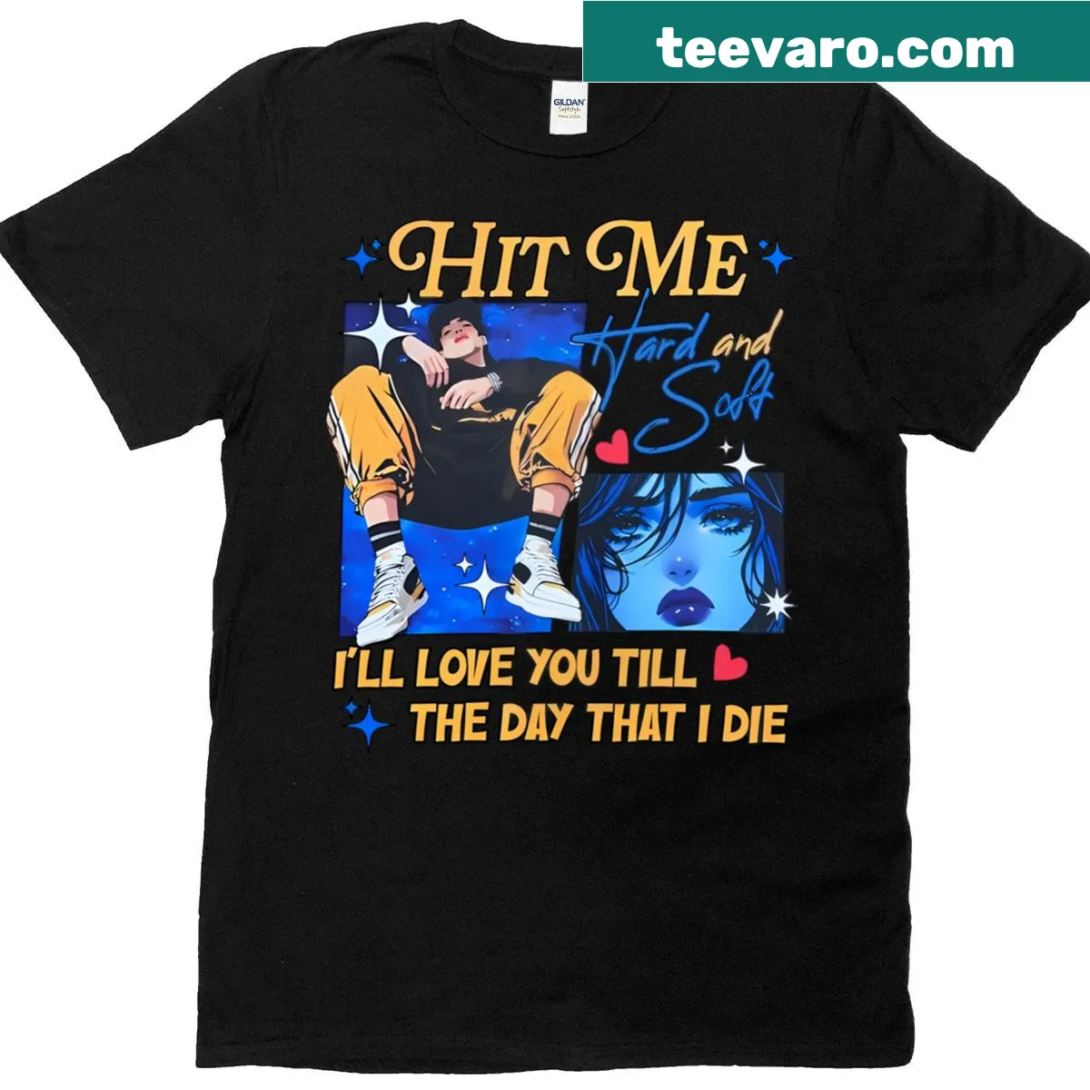 Billie Eilish-inspired T-shirt for 'Hit Me Hard And Soft 2024 Tour'. — on a men's t-shirt