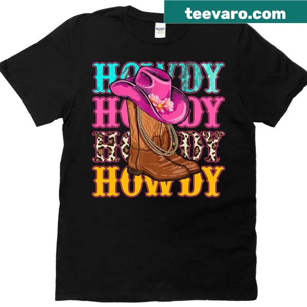 Vintage distressed T-shirt with a southern rodeo cowgirl theme.