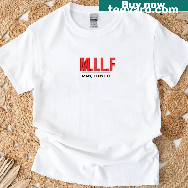 T-shirt expressing enthusiasm for Formula 1 racing.