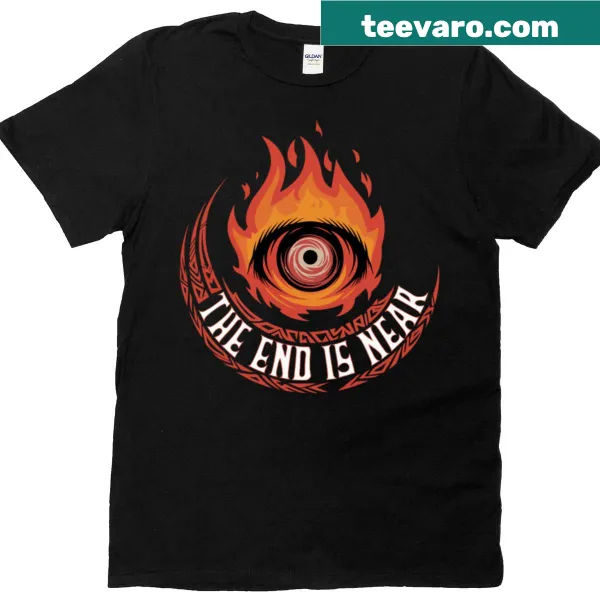 Intriguing T-shirt with an illustration of an all-seeing eye design.
