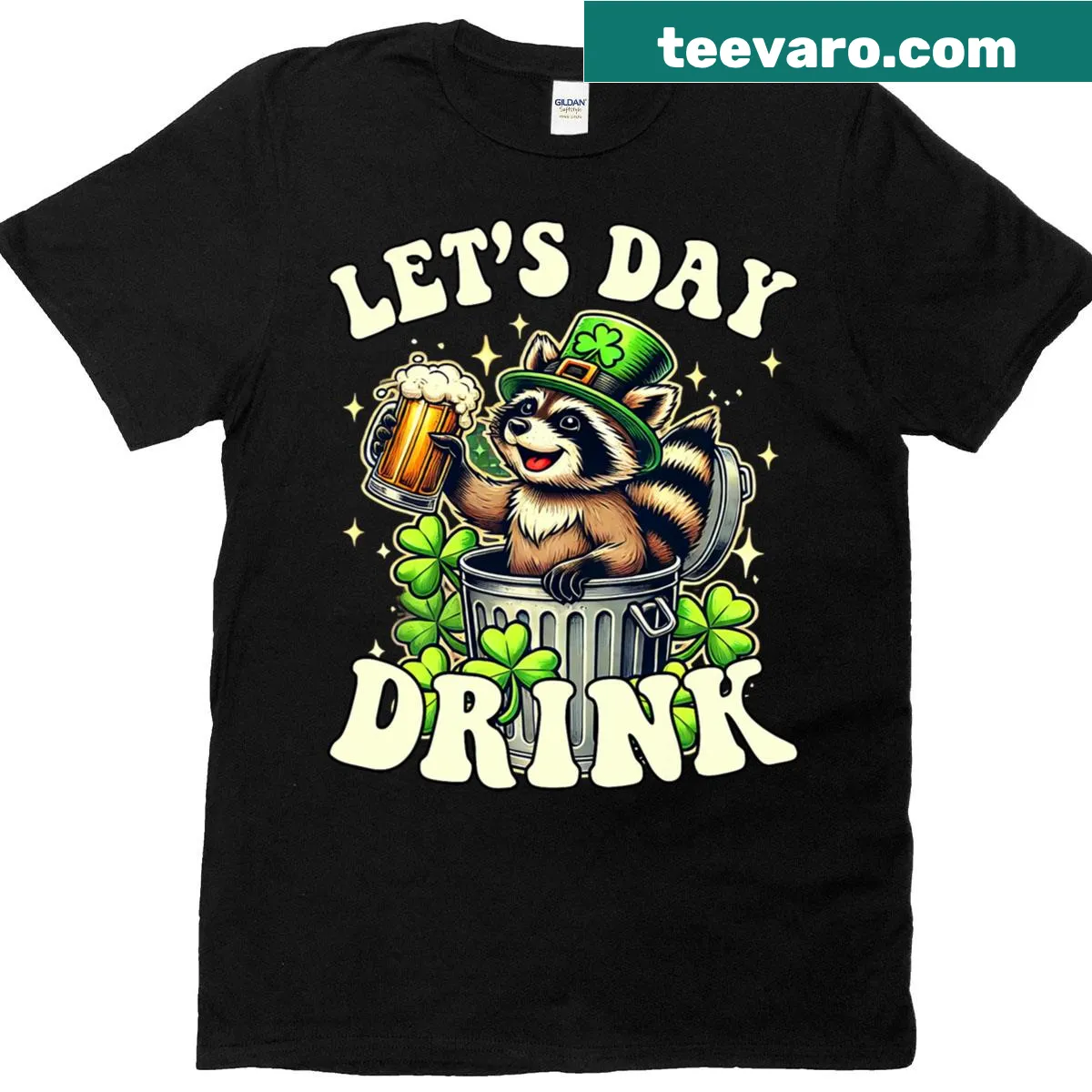 Vintage St. Patrick's Day T-shirt with humorous design — on a men's t-shirt