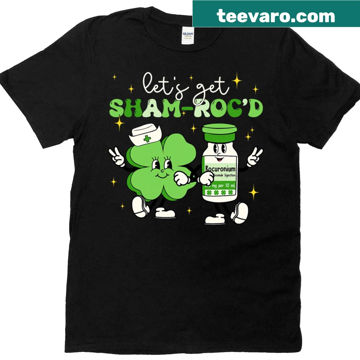 Funny St. Patrick's Day t-shirt for nurse anesthetists — on a men's t-shirt