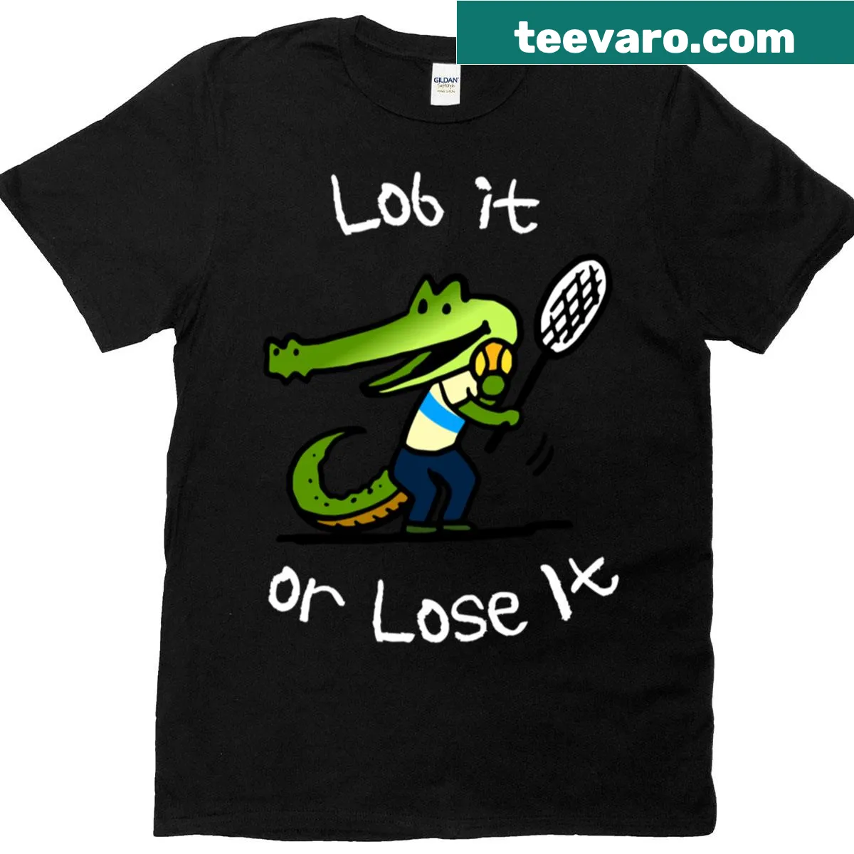 Lob It Or Lose It T-shirt with humorous slogan. — on a men's t-shirt