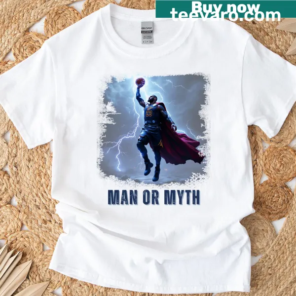 Dramatic basketball dunk graphic on a T-shirt