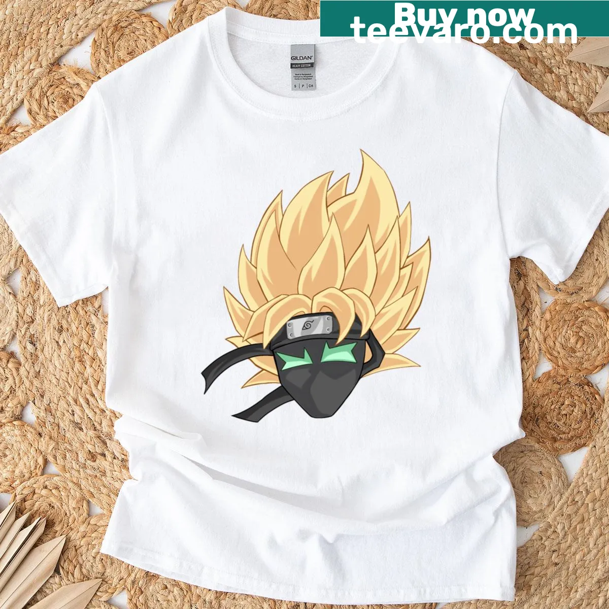 Cartoon graphic T-shirt expressing otaku culture and fandom — on a men's t-shirt