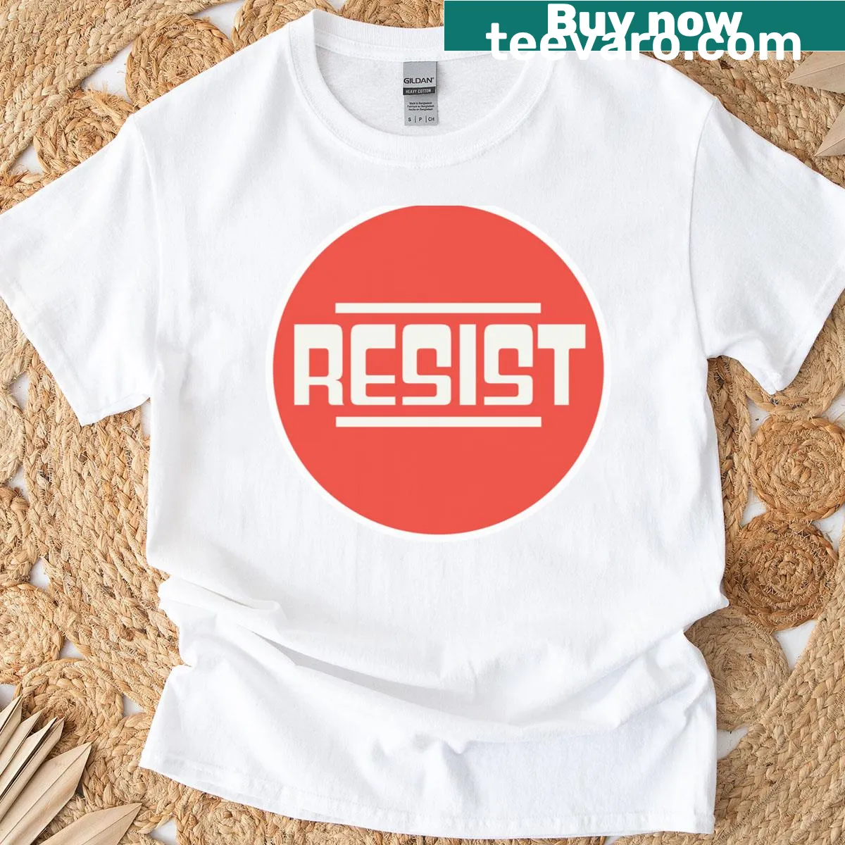Illustrative resistor design on a T-shirt — on a men's t-shirt