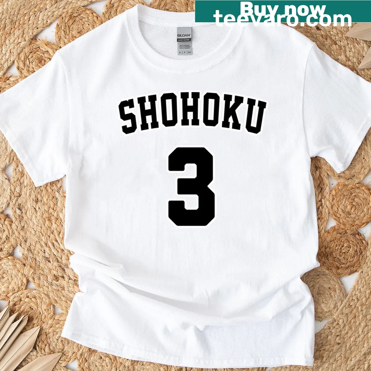 Retro basketball jersey number 3 t-shirt — on a men's t-shirt