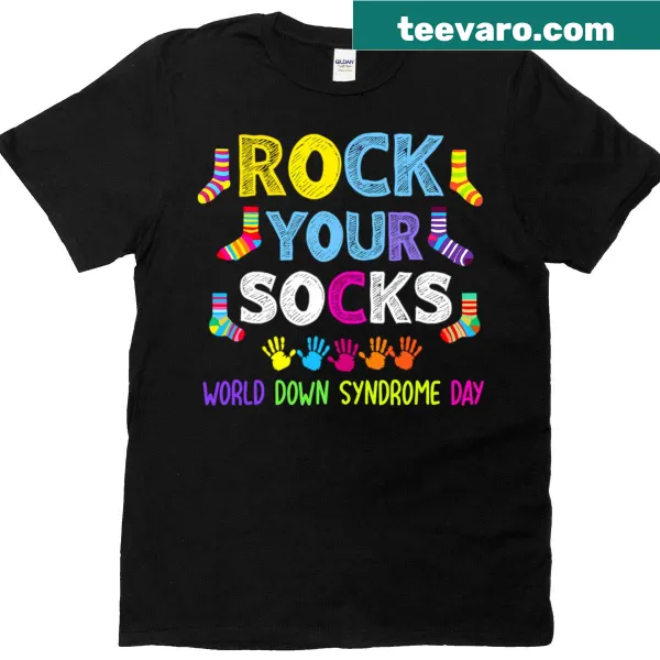 Kids T-shirt promoting Down Syndrome awareness with fun graphics