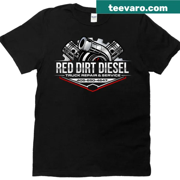 T-shirt with 'Shop Mechanic Diesel' text for mechanics