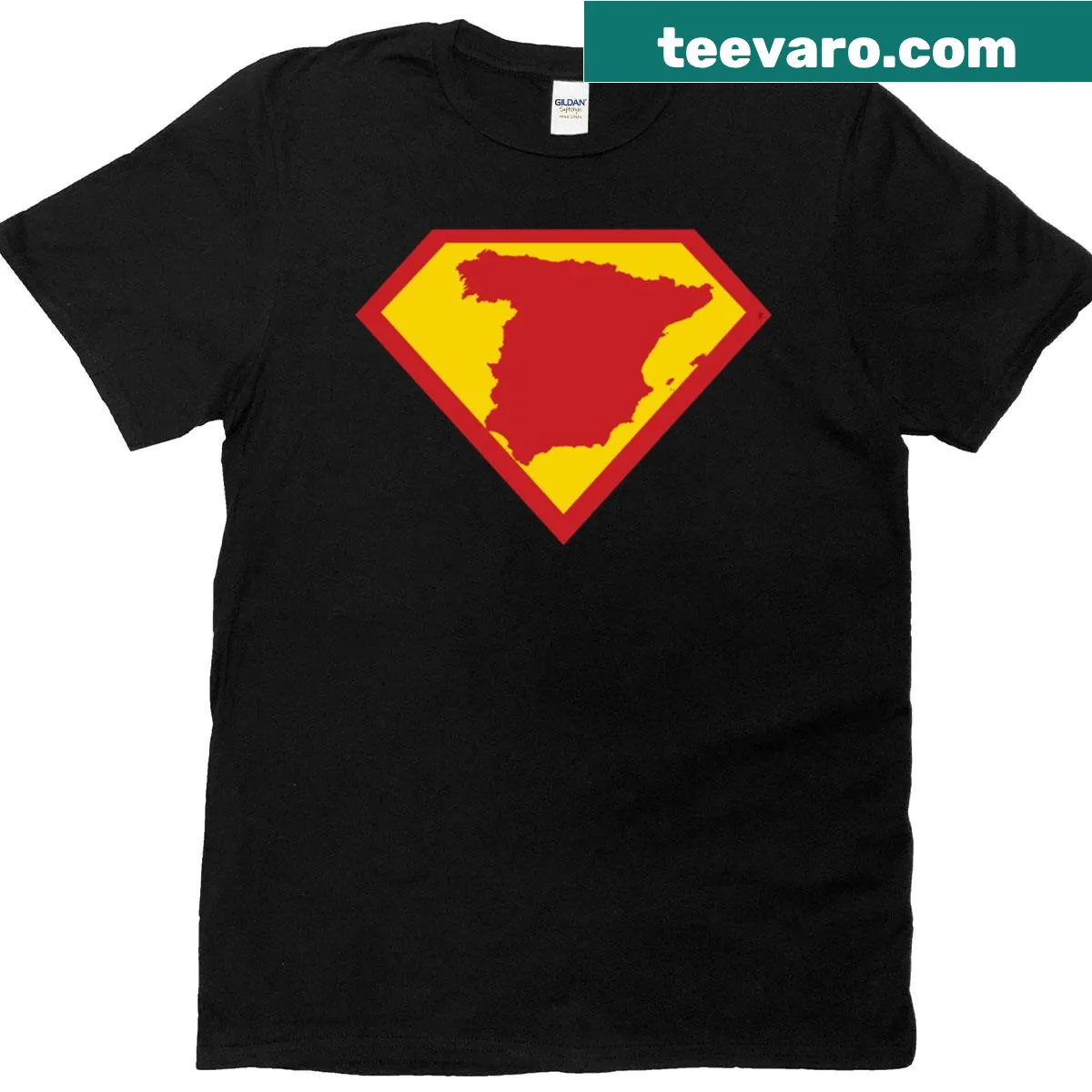 T-shirt featuring a shield design with the phrase 'Freedom Is The Superpower' — on a men's t-shirt
