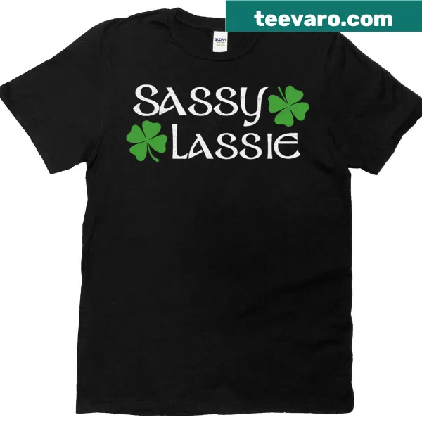 Sassy Lassie design for girls' St. Patrick's Day T-shirt
