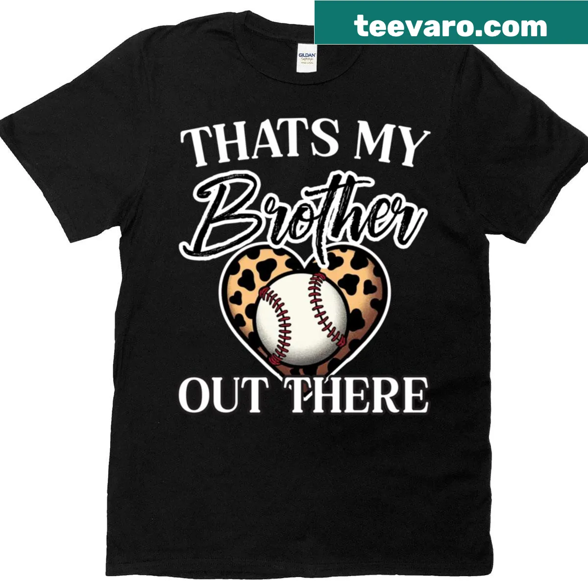 Proud sibling baseball graphic on a T-shirt — on a men's t-shirt