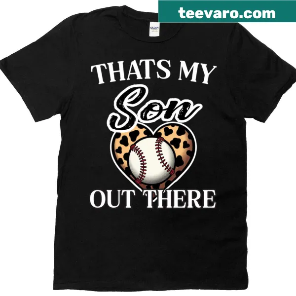 Proud mom sports fan t-shirt with text about baseball