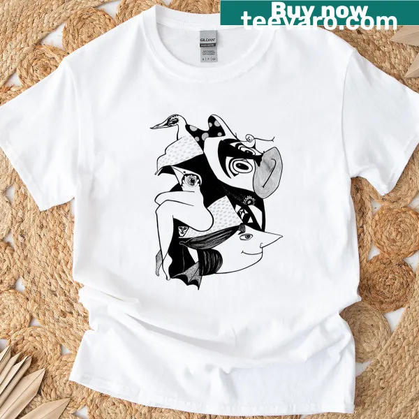 Illustrative graphic t-shirt featuring the Watcher's Paradox design
