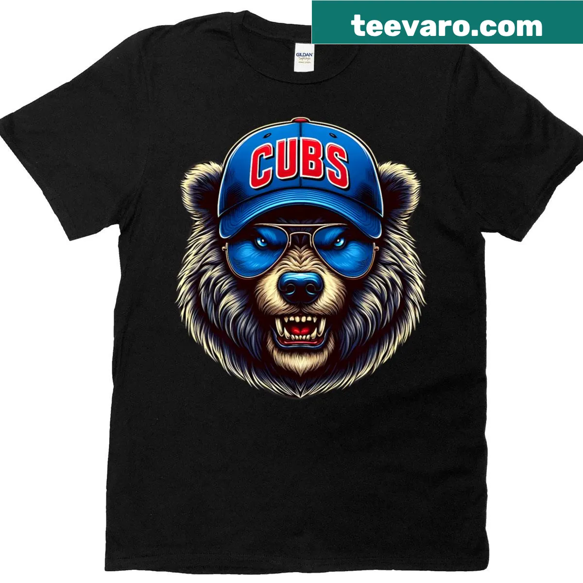 Vintage Cubs throwback t-shirt with retro team graphics — on a men's t-shirt