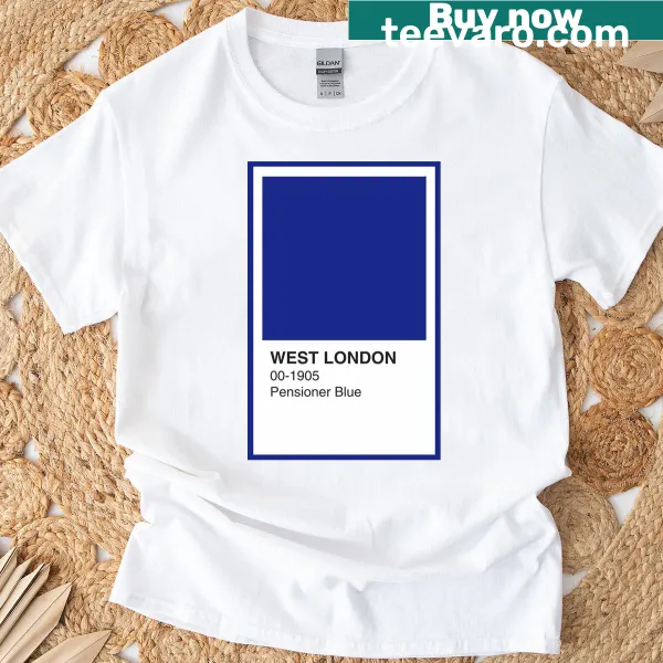 Humorous t-shirt celebrating West London pensioner culture
