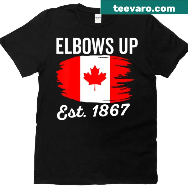 Canada flag graphic with text 'Canada Strong' on women's V-neck T-shirt