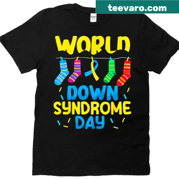 T-shirt with Down Syndrome awareness message and symbols