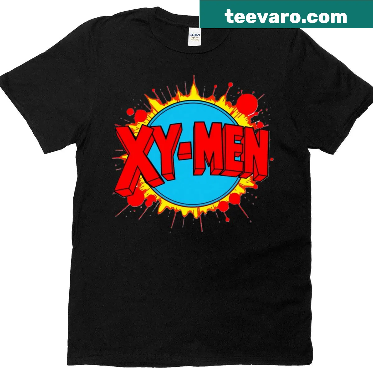 Superhero-themed active T-shirt for gamers — on a men's t-shirt