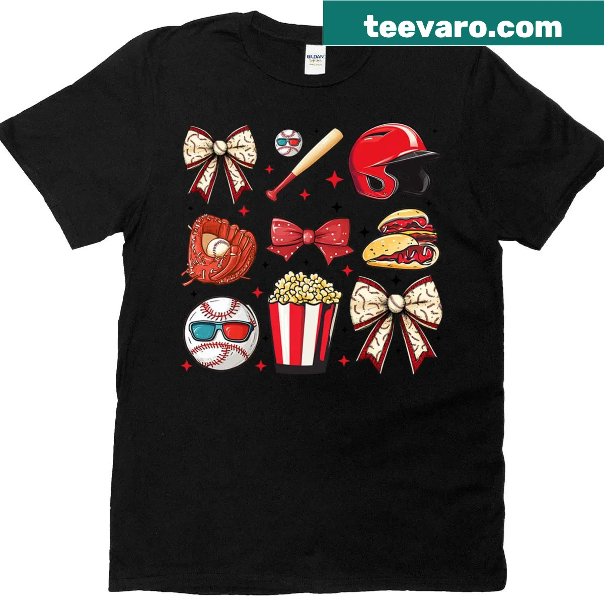 Typography design shirt for Baseball Moms with the message 'Baseball Mama' — on a men's t-shirt