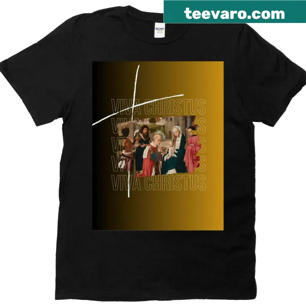 Faith-themed 'Viva Christus' T-shirt with simple typography