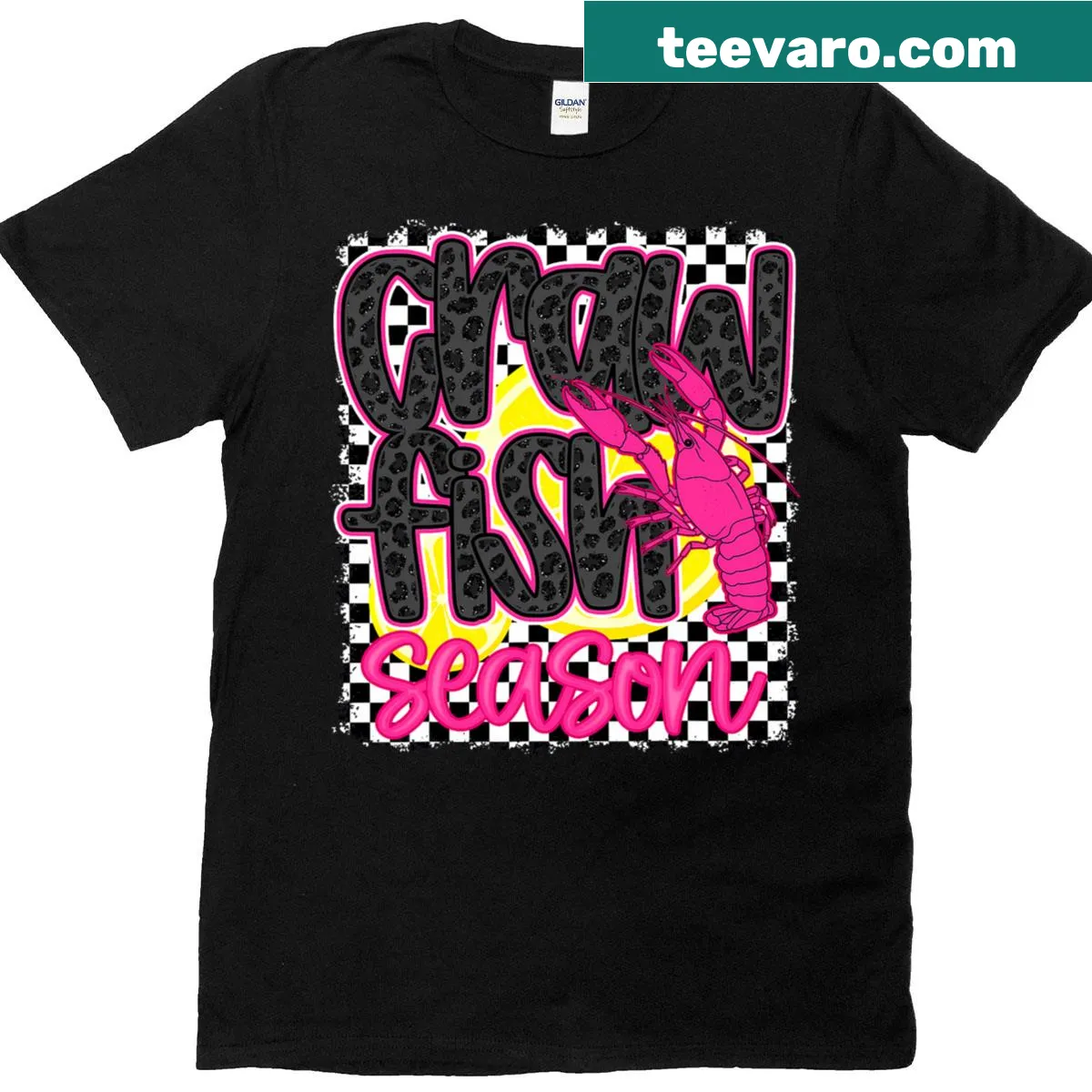 Humorous crawfish boil-themed T-shirt with fun graphics — on a men's t-shirt