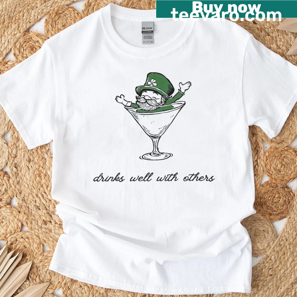 Funny St. Patrick's Day T-shirt with a drinking phrase — on a men's t-shirt