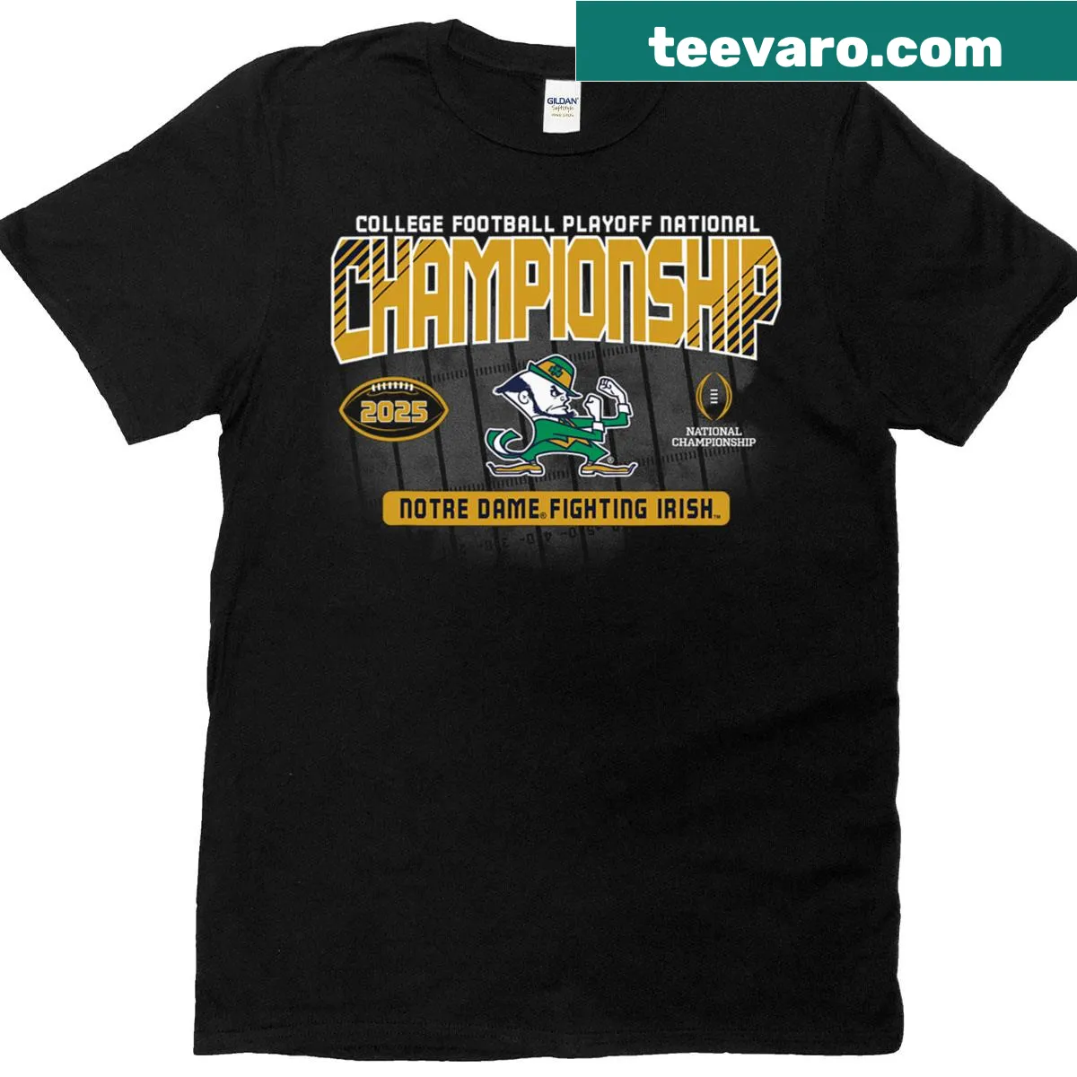 Notre Dame Fighting Irish Cfp Championship graphic T-shirt — on a men's t-shirt