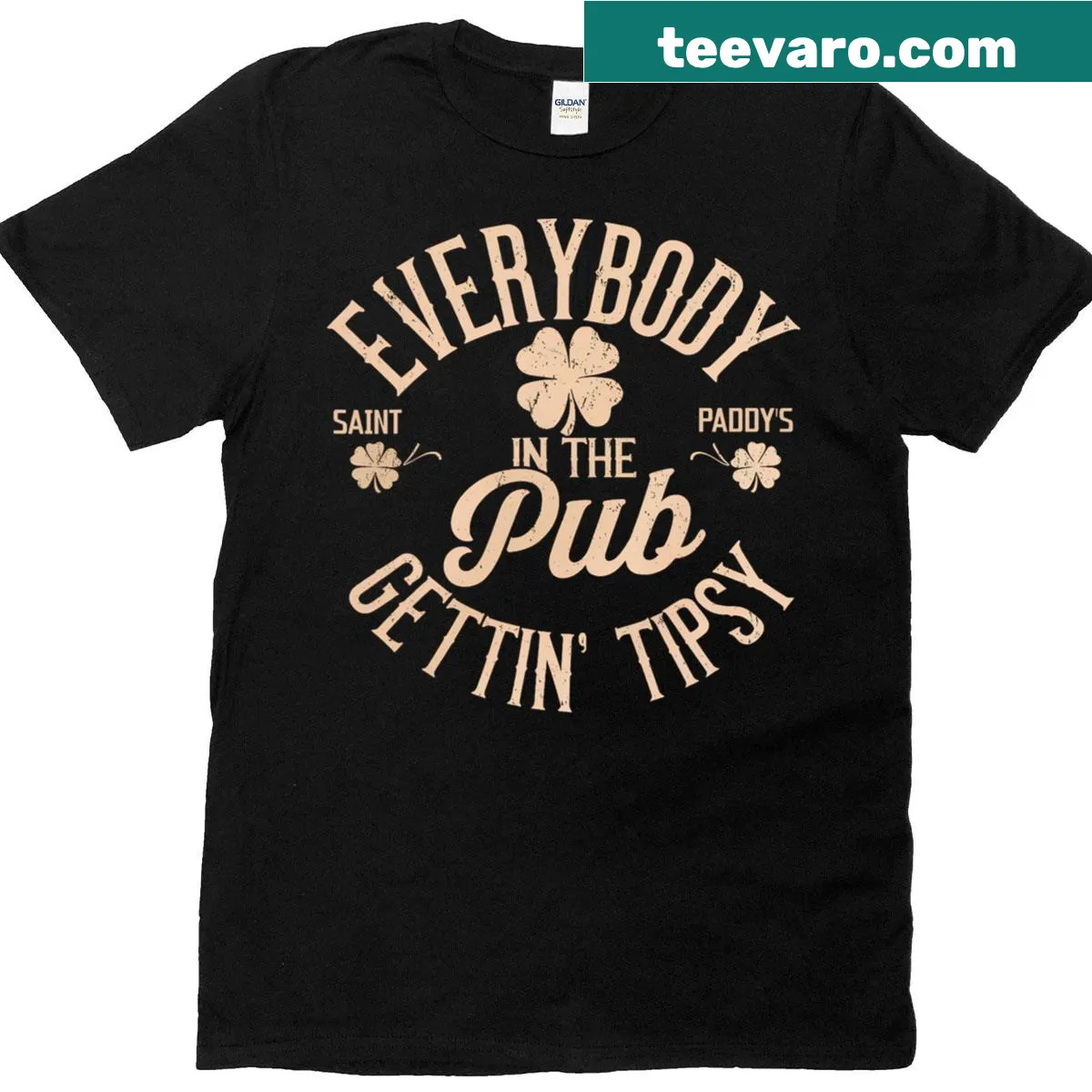Funny T-shirt for St. Patrick's Day celebrating pub life — on a men's t-shirt